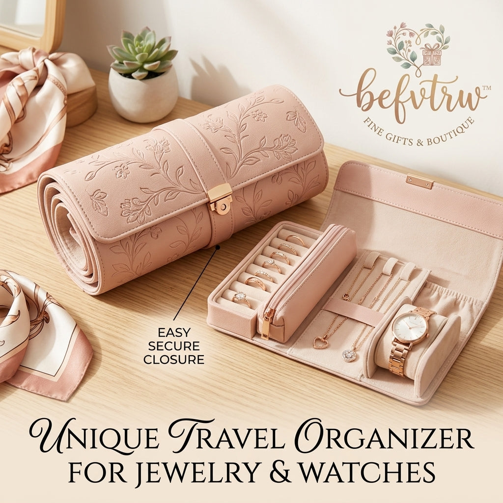 Befvtrw™ Travel Jewelry Organizer Roll