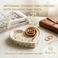 Befvtrw™ Heart Ceramic Ring Holder